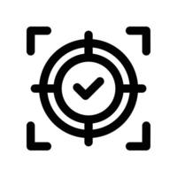 Goal icon. line icon for your website, mobile, presentation, and logo design. vector