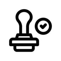 Stamp icon. line icon for your website, mobile, presentation, and logo design. vector