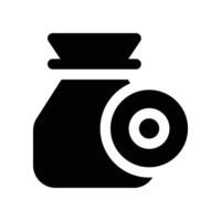 Money Bag icon. glyph icon for your website, mobile, presentation, and logo design. vector