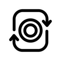 Exchange icon. line icon for your website, mobile, presentation, and logo design. vector