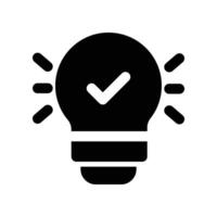 Idea icon. glyph icon for your website, mobile, presentation, and logo design. vector