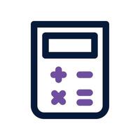 Calculator icon. dual tone icon for your website, mobile, presentation, and logo design. vector