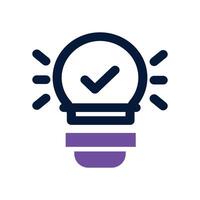 Idea icon. dual tone icon for your website, mobile, presentation, and logo design. vector