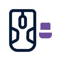 Mouse icon. dual tone icon for your website, mobile, presentation, and logo design. vector