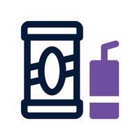 Soft Drink icon. dual tone icon for your website, mobile, presentation, and logo design. vector