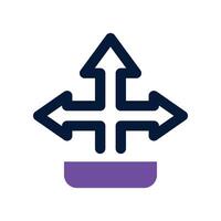 Direction icon. dual tone icon for your website, mobile, presentation, and logo design. vector
