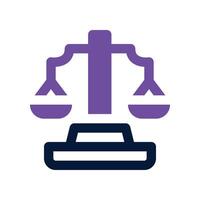 Balance Scale icon. dual tone icon for your website, mobile, presentation, and logo design. vector
