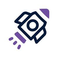 Startup icon. dual tone icon for your website, mobile, presentation, and logo design. vector