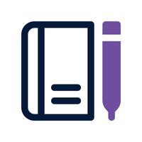 Agenda icon. dual tone icon for your website, mobile, presentation, and logo design. vector