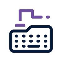 Keyboard icon. dual tone icon for your website, mobile, presentation, and logo design. vector