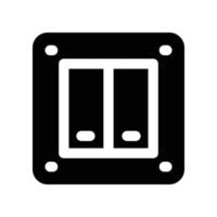 light switch icon. glyph icon for your website, mobile, presentation, and logo design. vector