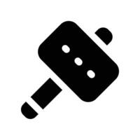 mallet icon. glyph icon for your website, mobile, presentation, and logo design. vector