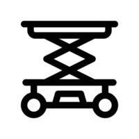 scissor lift icon. line icon for your website, mobile, presentation, and logo design. vector