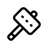 mallet icon. line icon for your website, mobile, presentation, and logo design. vector