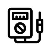 voltmeter icon. line icon for your website, mobile, presentation, and logo design. vector