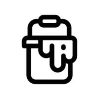 paint bucket icon. line icon for your website, mobile, presentation, and logo design. vector