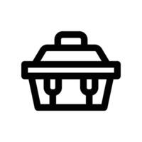 toolbox icon. line icon for your website, mobile, presentation, and logo design. vector