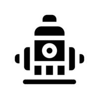 fire hydrant icon. glyph icon for your website, mobile, presentation, and logo design. vector