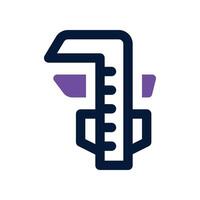 caliper icon. dual tone icon for your website, mobile, presentation, and logo design. vector