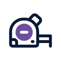 measuring tape icon. dual tone icon for your website, mobile, presentation, and logo design. vector