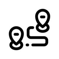route icon. line icon for your website, mobile, presentation, and logo design. vector