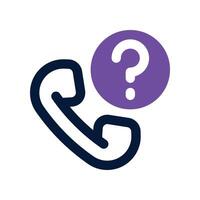 customer service icon. dual tone icon for your website, mobile, presentation, and logo design. vector