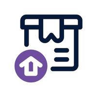 export icon. dual tone icon for your website, mobile, presentation, and logo design. vector