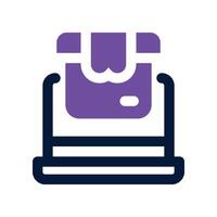 online order icon. dual tone icon for your website, mobile, presentation, and logo design. vector