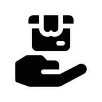 delivery icon. glyph icon for your website, mobile, presentation, and logo design. vector