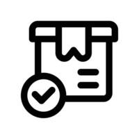 order icon. line icon for your website, mobile, presentation, and logo design. vector