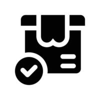order icon. glyph icon for your website, mobile, presentation, and logo design. vector