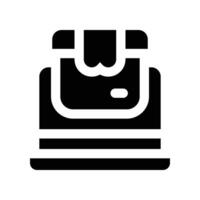 online order icon. glyph icon for your website, mobile, presentation, and logo design. vector