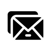 email icon. glyph icon for your website, mobile, presentation, and logo design. vector