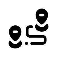 route icon. glyph icon for your website, mobile, presentation, and logo design. vector