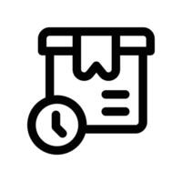 delivery time icon. line icon for your website, mobile, presentation, and logo design. vector