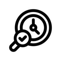 time tracking icon. line icon for your website, mobile, presentation, and logo design. vector
