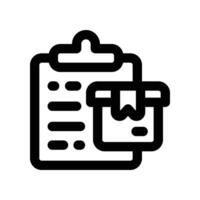 list icon. line icon for your website, mobile, presentation, and logo design. vector