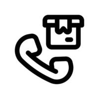 call icon. line icon for your website, mobile, presentation, and logo design. vector