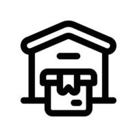 home delivery icon. line icon for your website, mobile, presentation, and logo design. vector