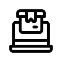 online order icon. line icon for your website, mobile, presentation, and logo design. vector