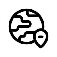 worldwide icon. line icon for your website, mobile, presentation, and logo design. vector
