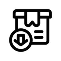 import icon. line icon for your website, mobile, presentation, and logo design. vector