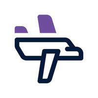 airline icon. dual tone icon for your website, mobile, presentation, and logo design. vector