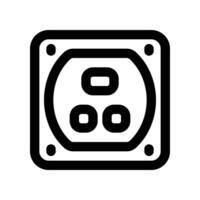 socket icon. line icon for your website, mobile, presentation, and logo design. vector