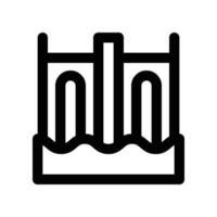 dam icon. line icon for your website, mobile, presentation, and logo design. vector