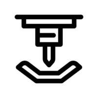 bending machine icon. line icon for your website, mobile, presentation, and logo design. vector
