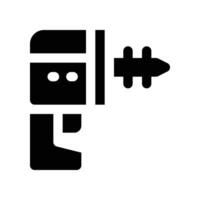 drill icon. glyph icon for your website, mobile, presentation, and logo design. vector