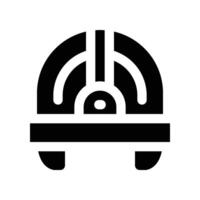 helmet icon. glyph icon for your website, mobile, presentation, and logo design. vector