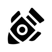 nuclear bomb icon. glyph icon for your website, mobile, presentation, and logo design. vector
