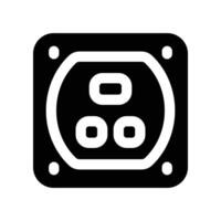 socket icon. glyph icon for your website, mobile, presentation, and logo design. vector